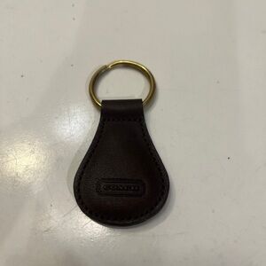 Coach Brown Leather Key Fob.